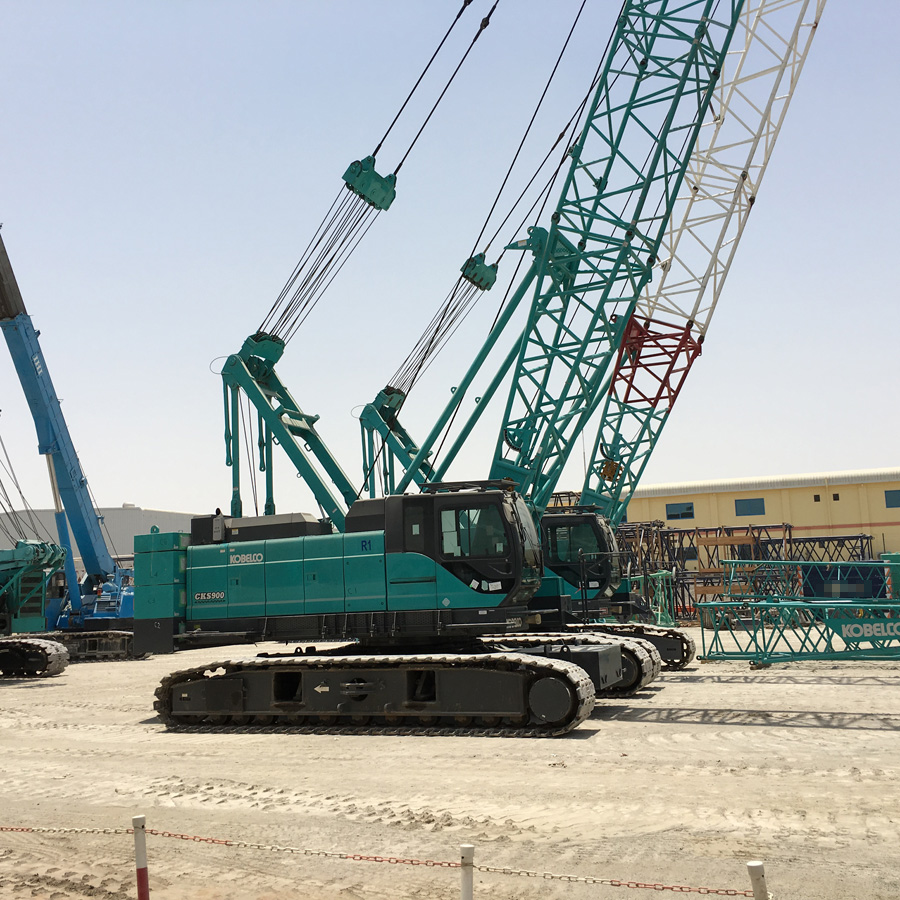 Purchased additional 5 units of 90t capacity crawler cranes for use in ...